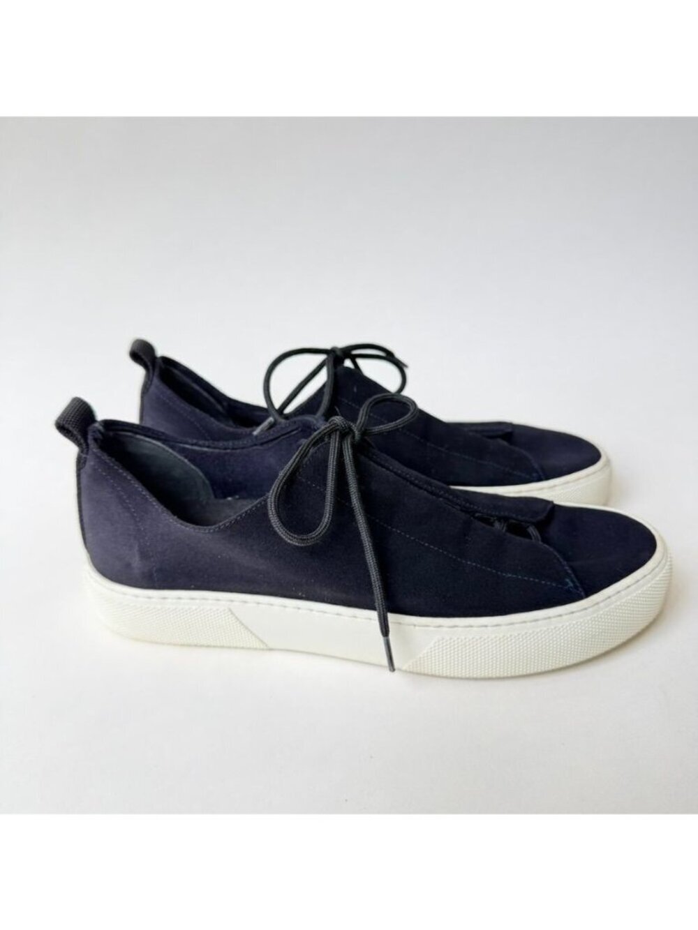 James Perse Solstice Suede Slip-On Sneakers Dark Brown Size 38